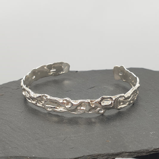 Flat Molten Cuff Bracelet