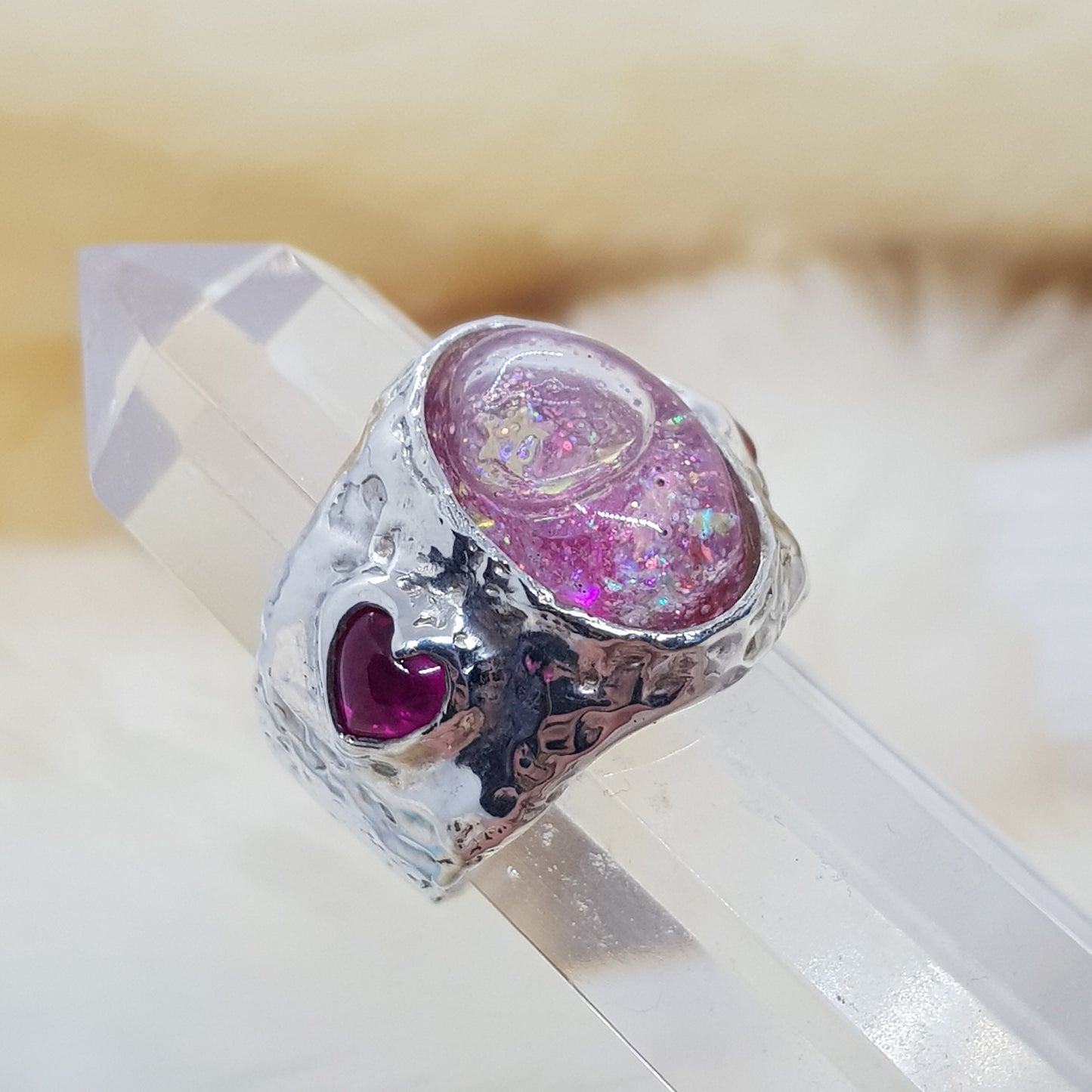 shaker snow globe ring