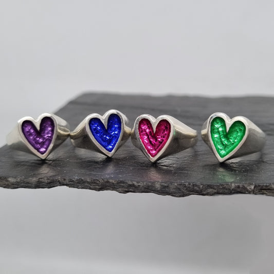 Colourful Heart Ring