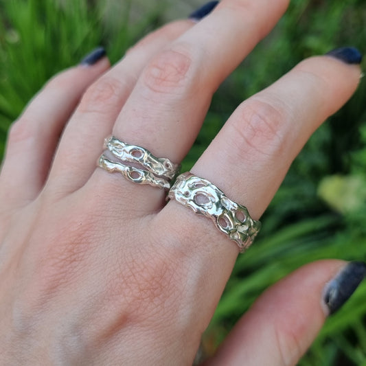 Wide Molten Ring