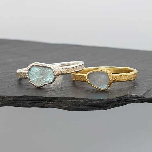Raw Labradorite Ring