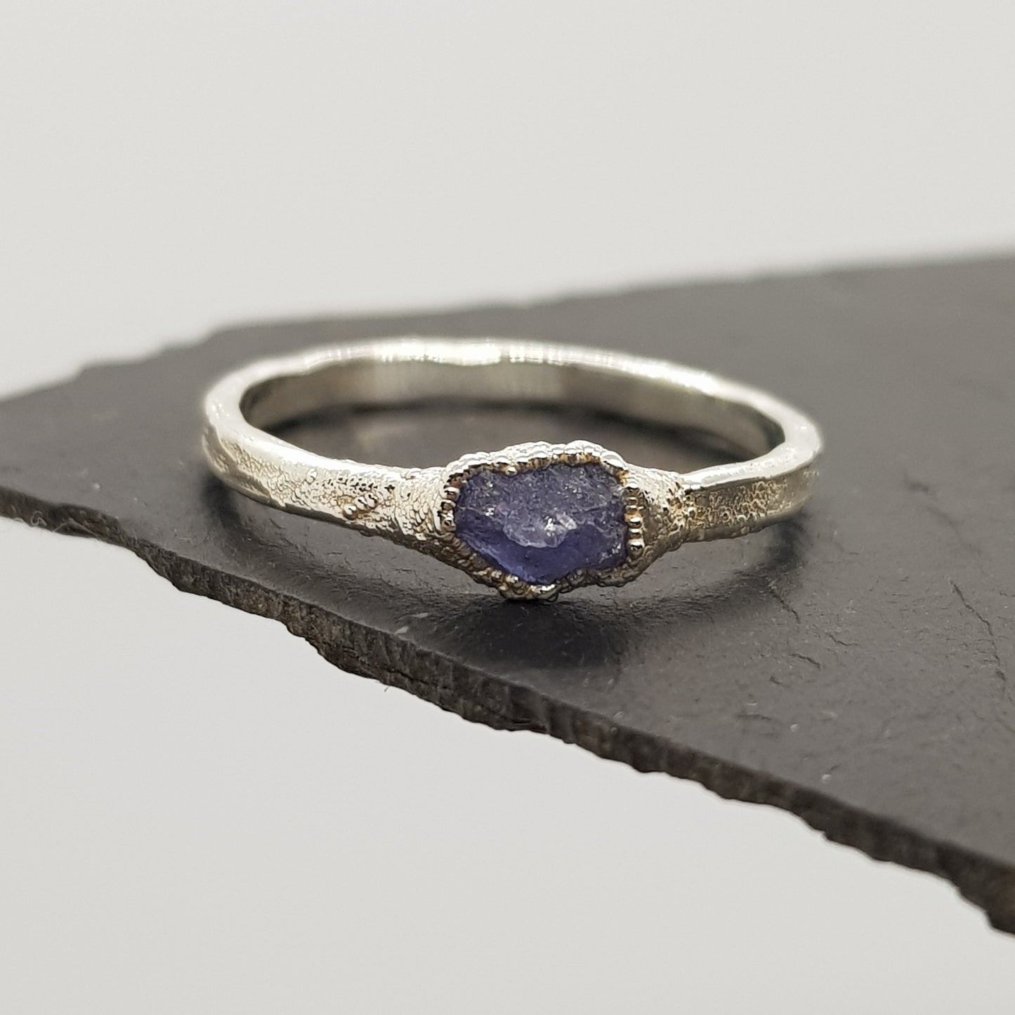Raw Tanzanite Ring