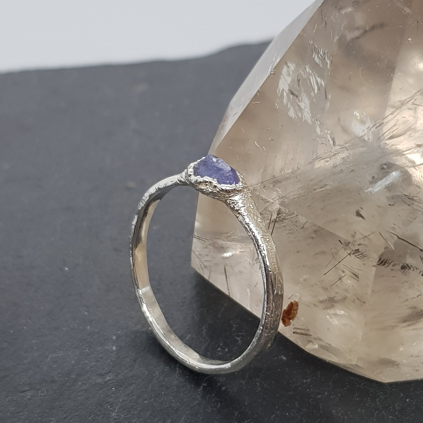 Raw Tanzanite Ring