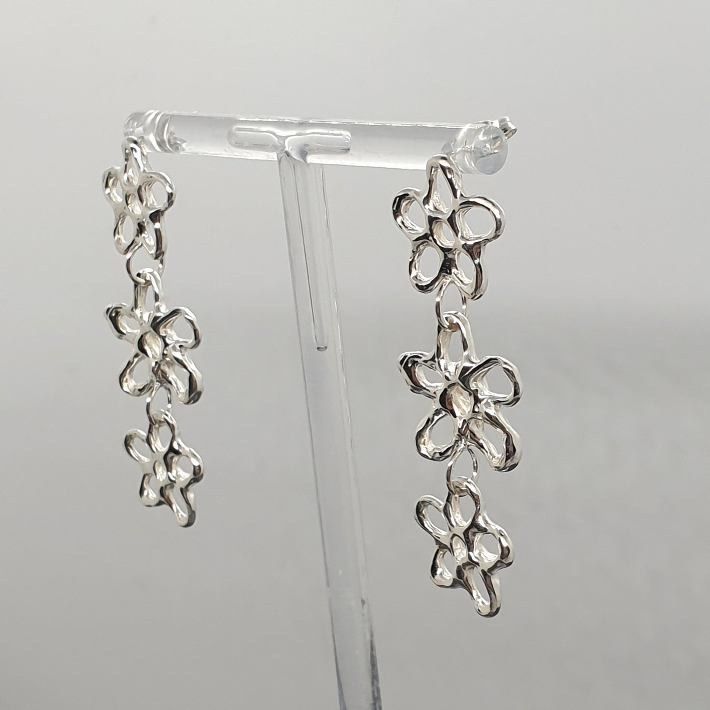 flower drop earrings