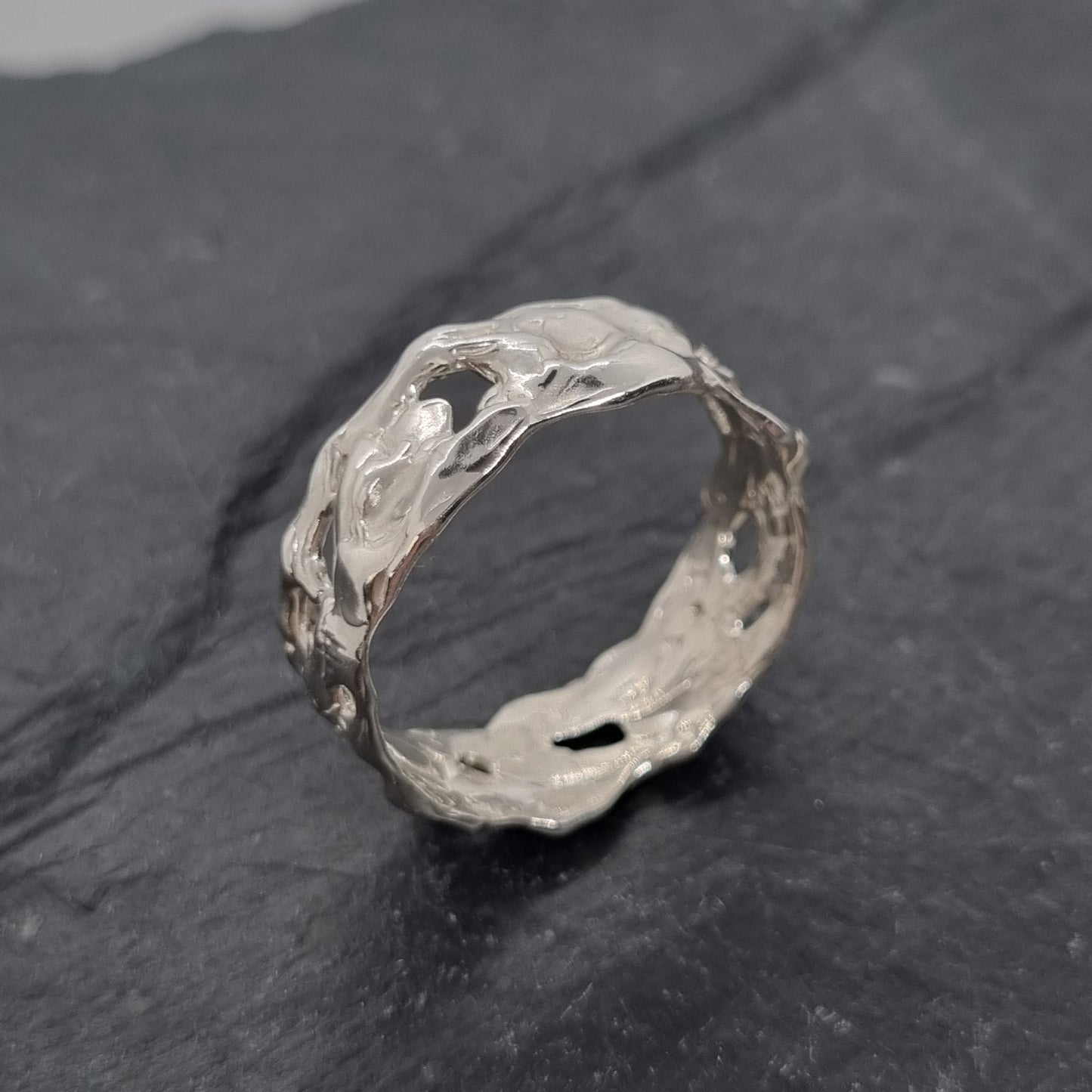 Wide Molten Ring