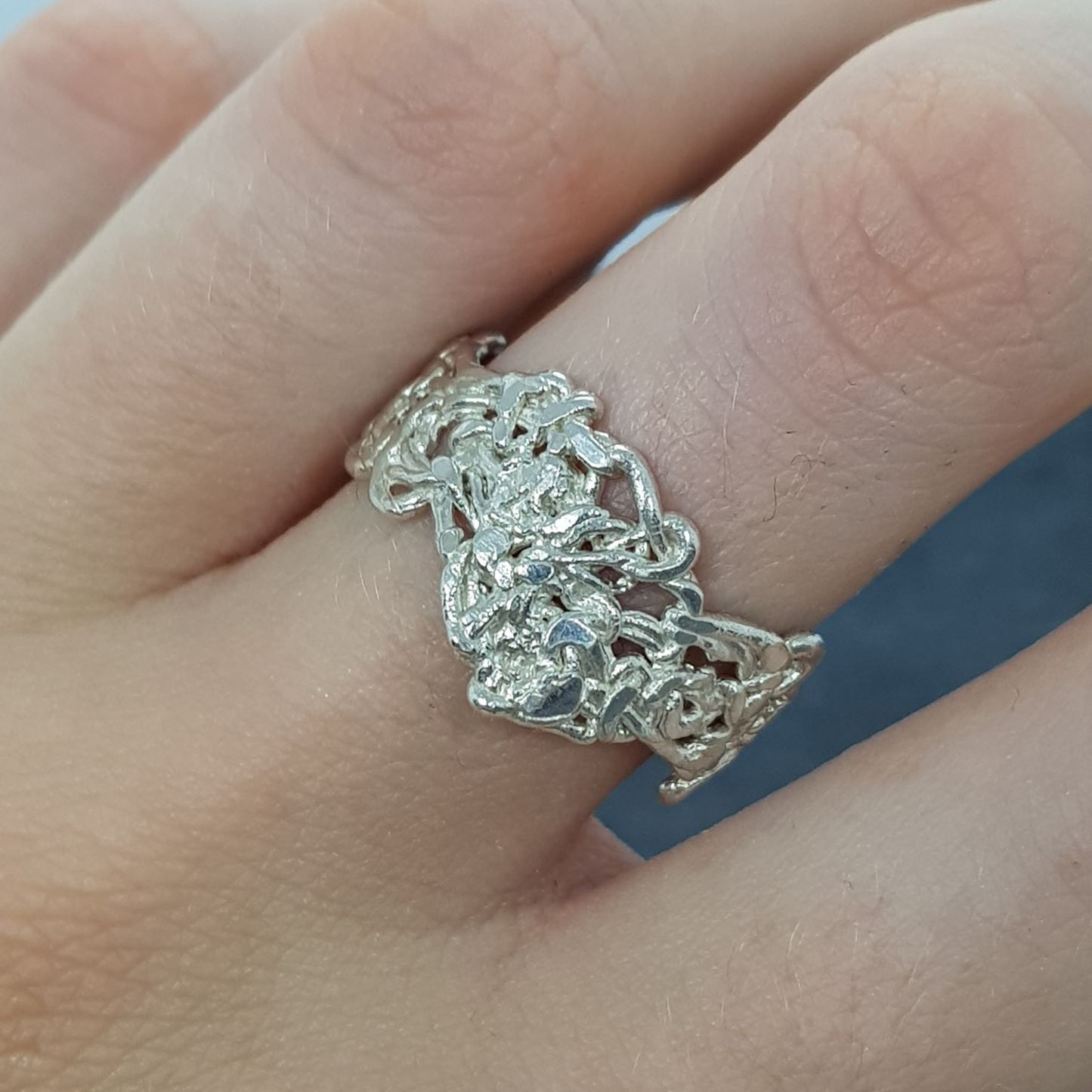 Entwined Silver Ring