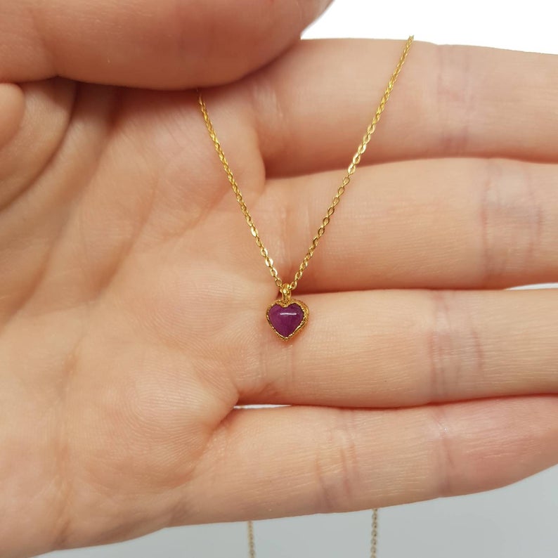 gold ruby necklace