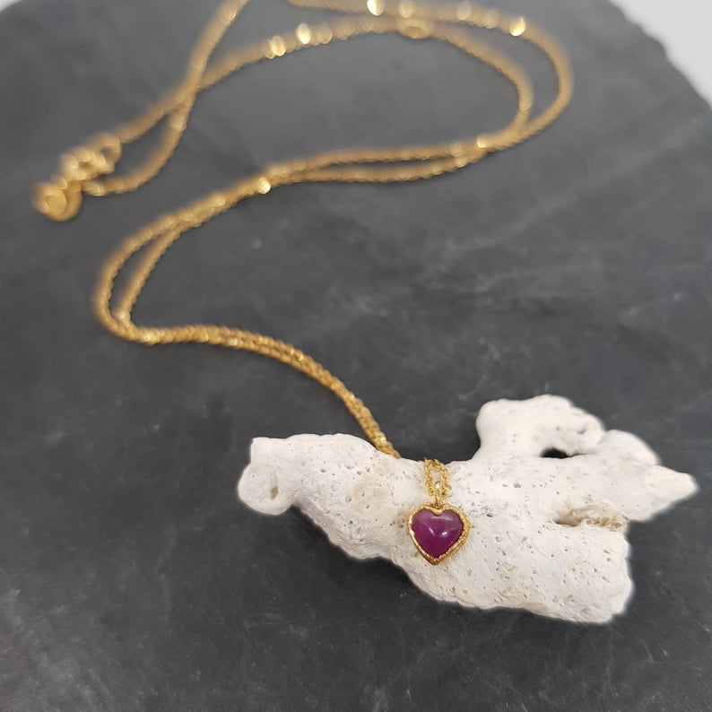 gold ruby necklace