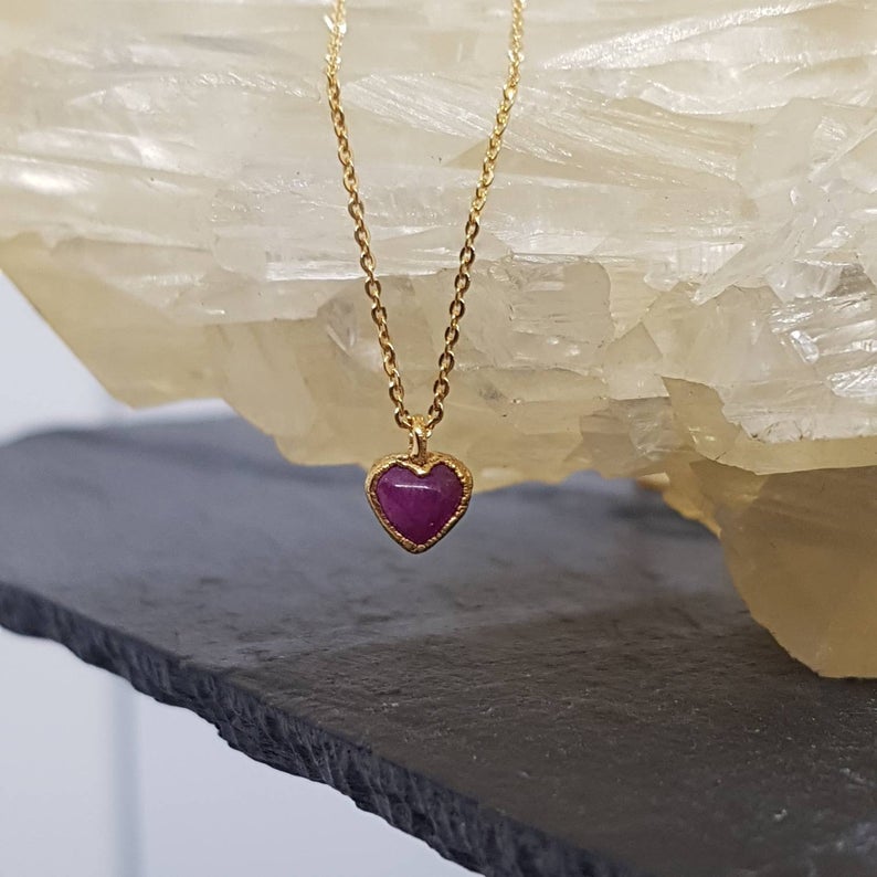 gold ruby necklace