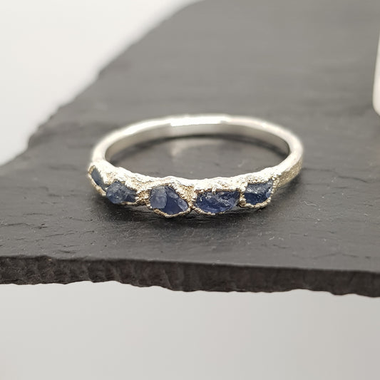 Multi Raw Sapphire Ring
