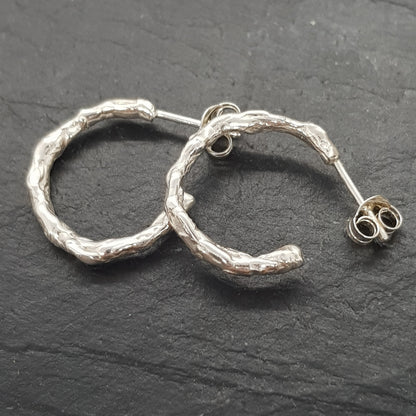 Molten Hoop Earrings Small