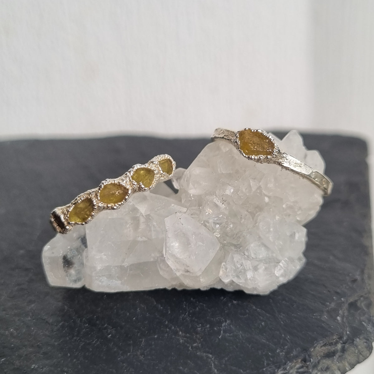 Raw Yellow Sapphire Ring