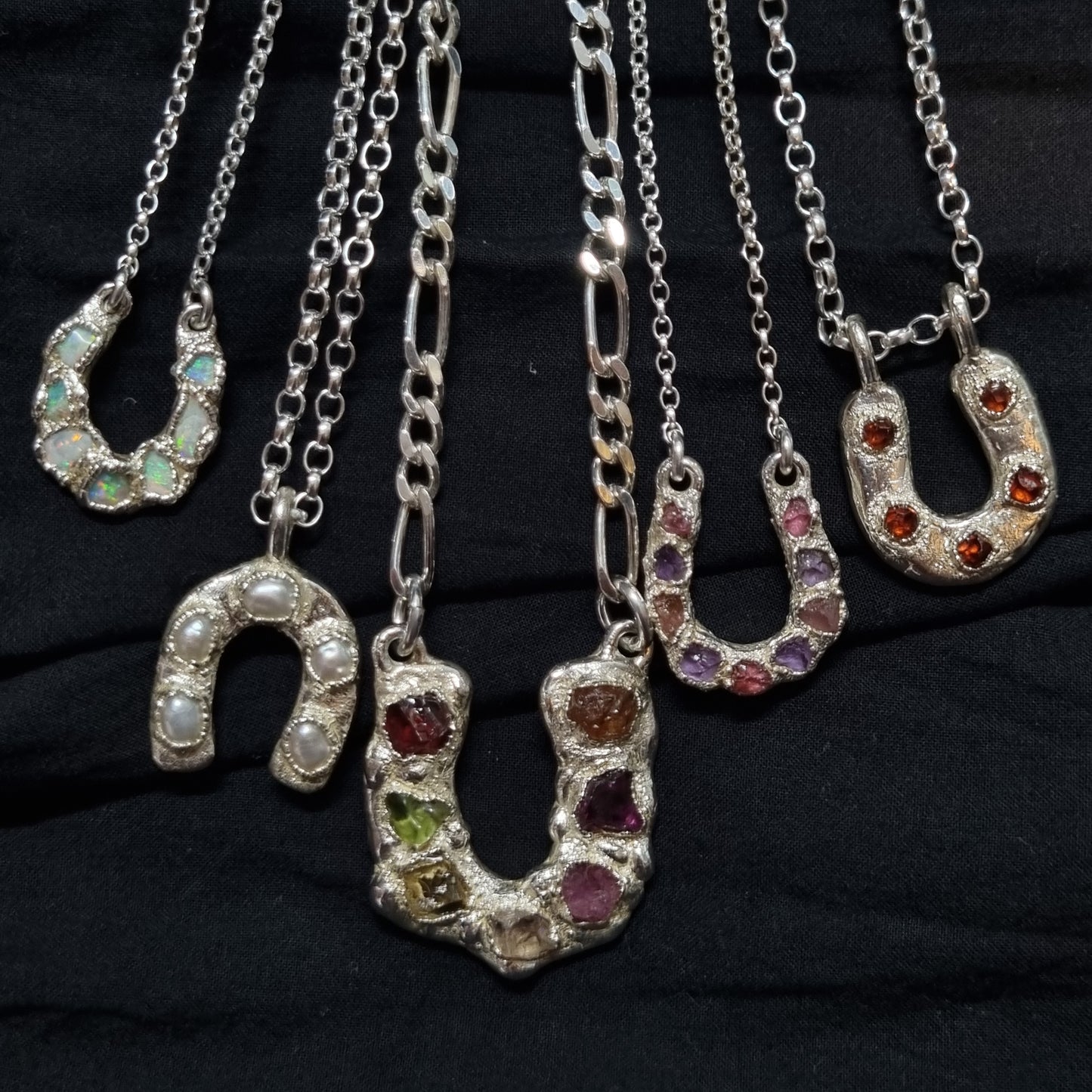 Lucky Horseshoe collection of necklaces by Jo Cooper Jewellery