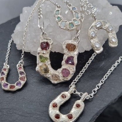 Lucky Horseshoe collection of necklaces by Jo Cooper Jewellery