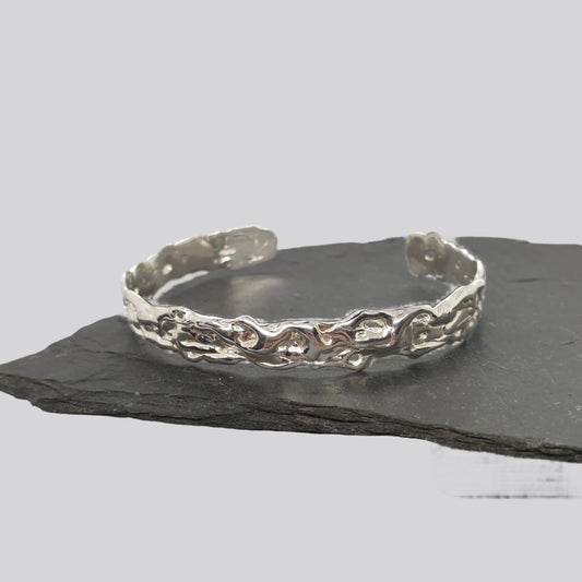 Flat Molten Cuff Bracelet