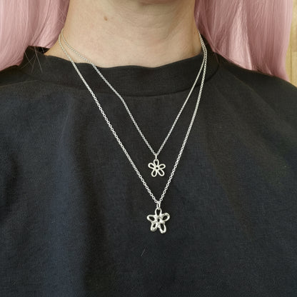 Mini Molten Flower Necklace