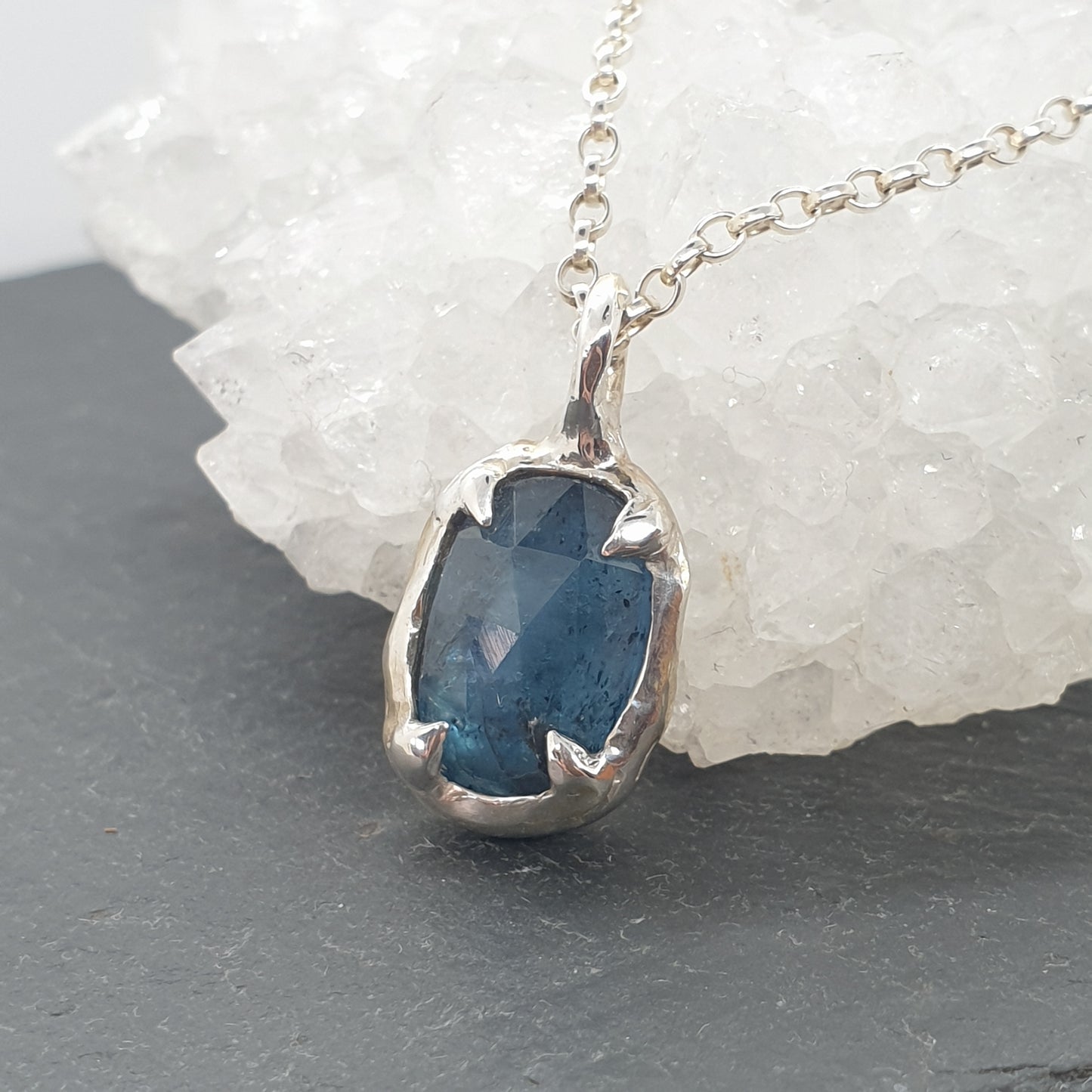 Rose Cut Kyanite Necklace