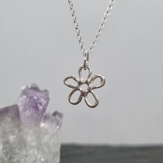 Mini Molten Flower Necklace