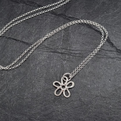 Mini Molten Flower Necklace