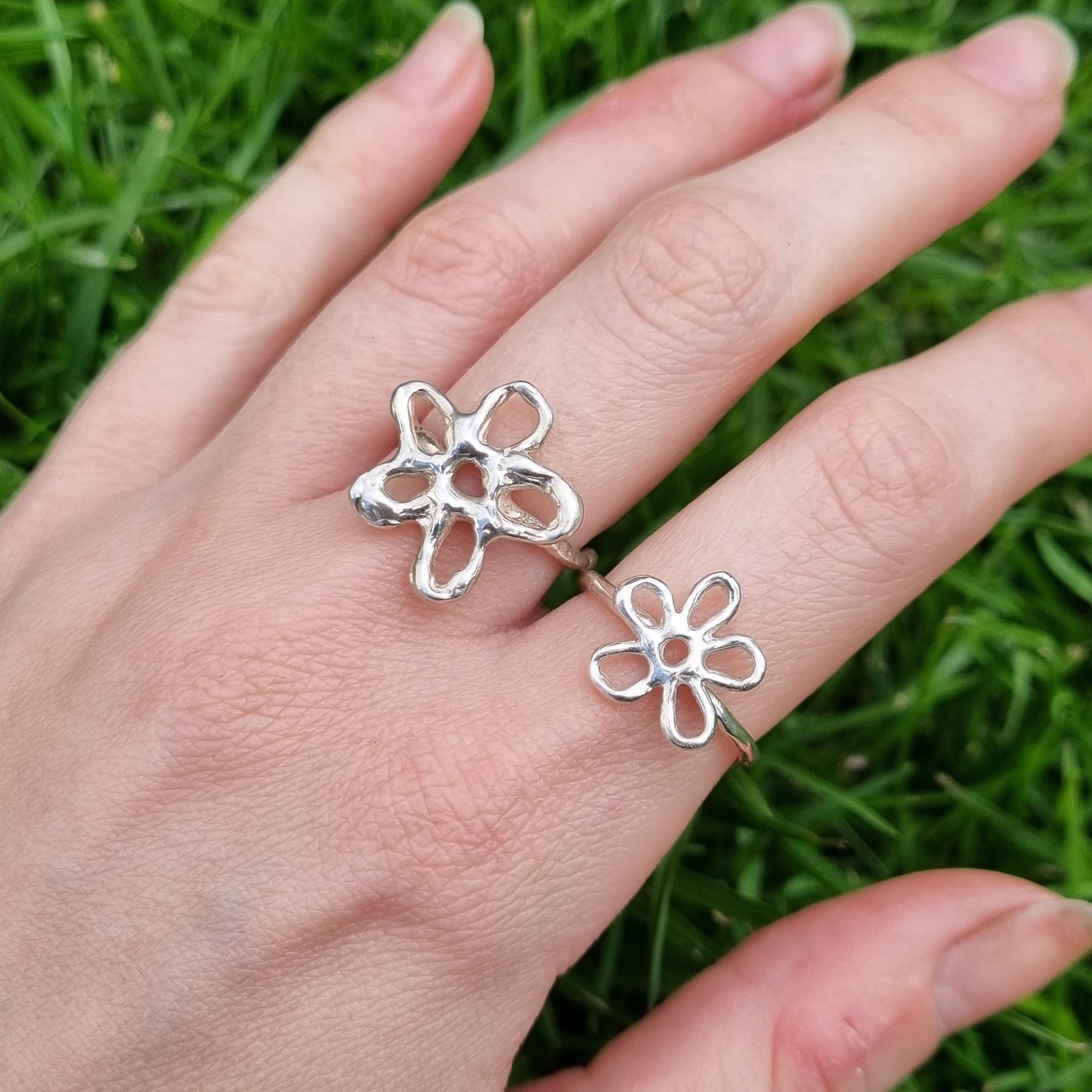 Mini Molten Flower Ring