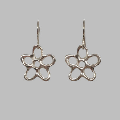 molten flower earrings