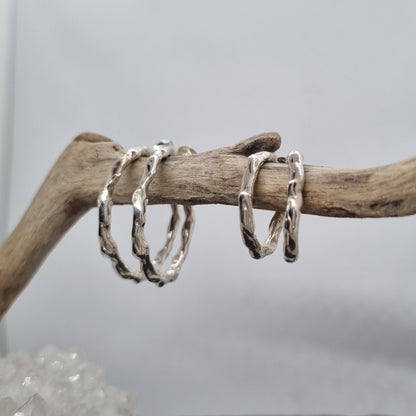 Medium Molten Hoop Earrings