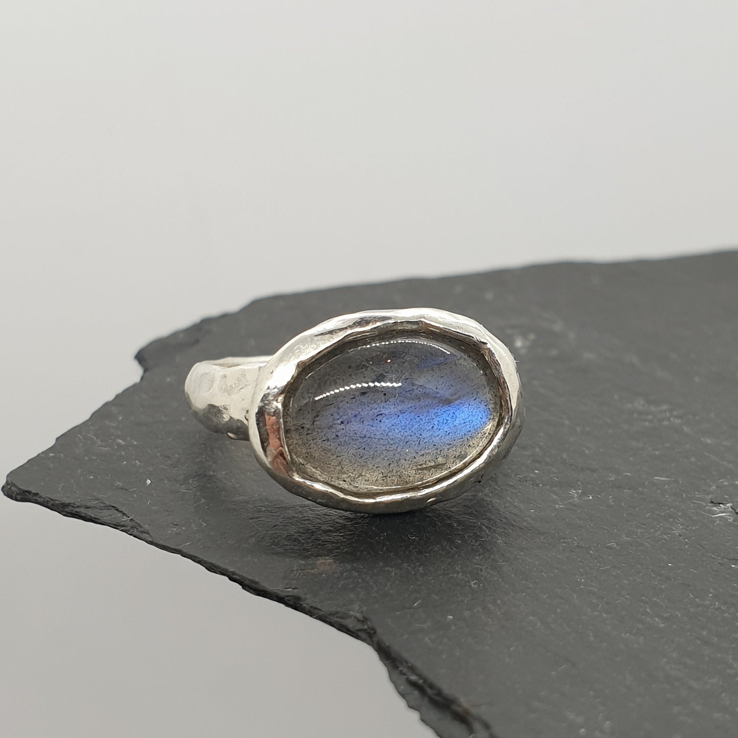 Labradorite Molten Ring