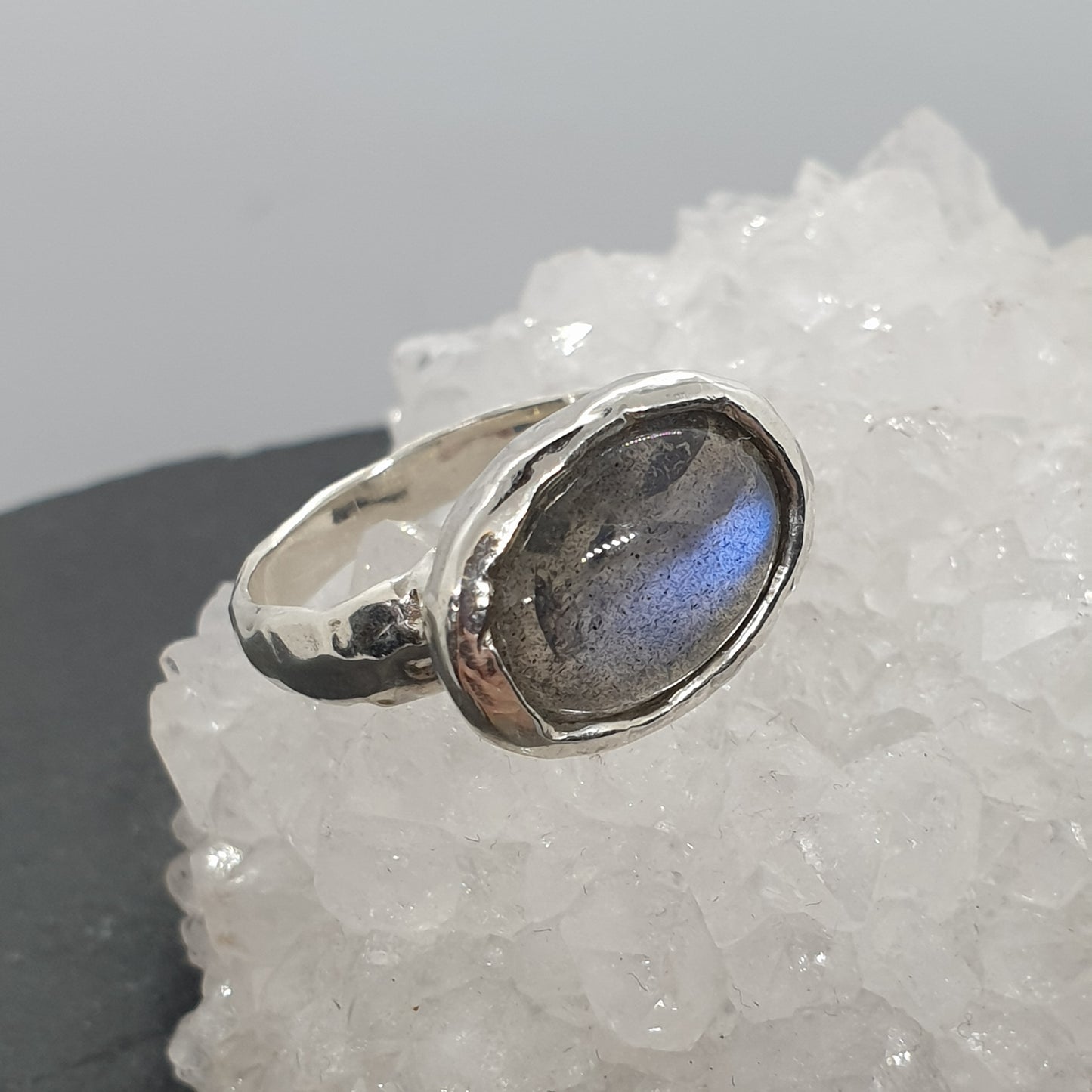 Labradorite Molten Ring