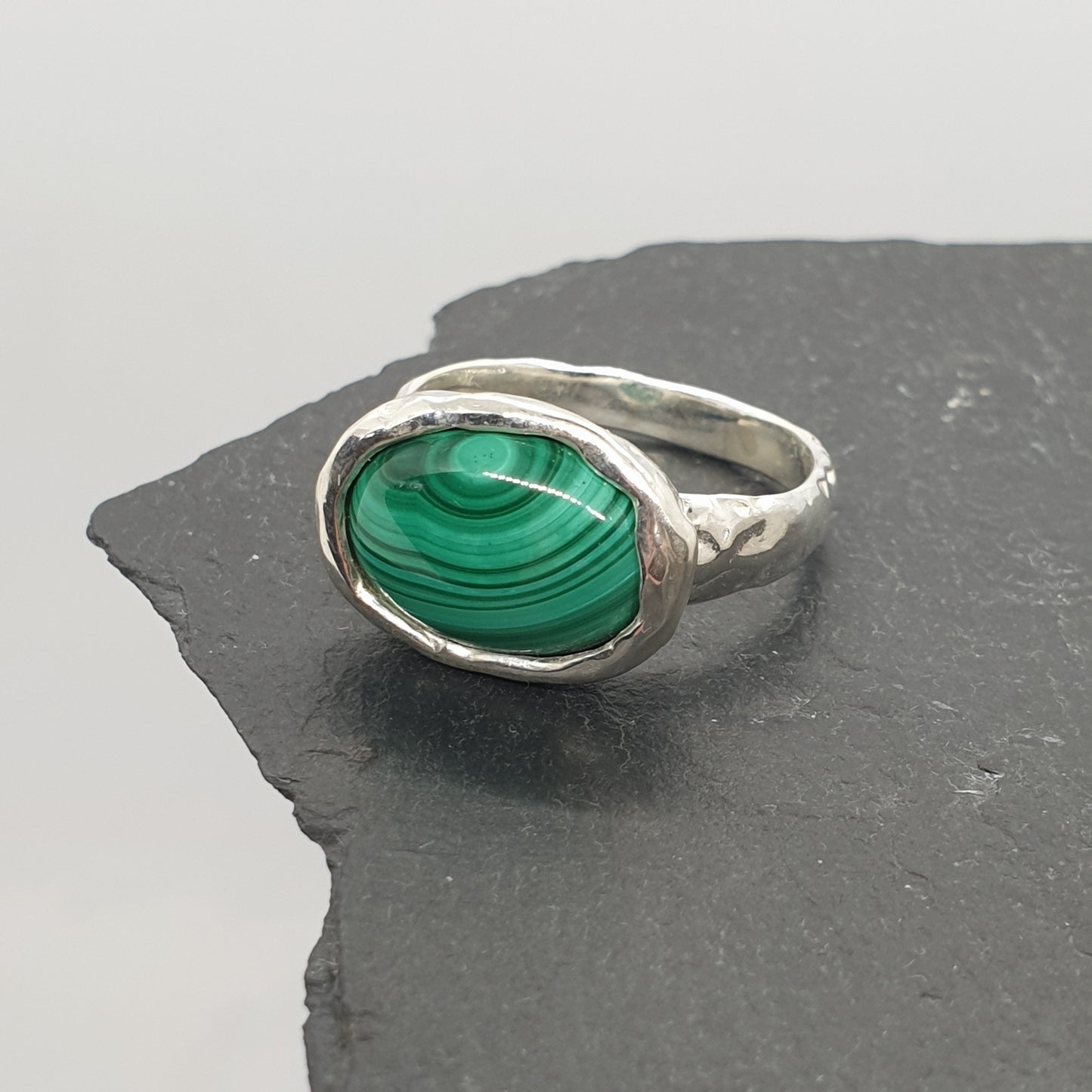 Malachite Molten Ring