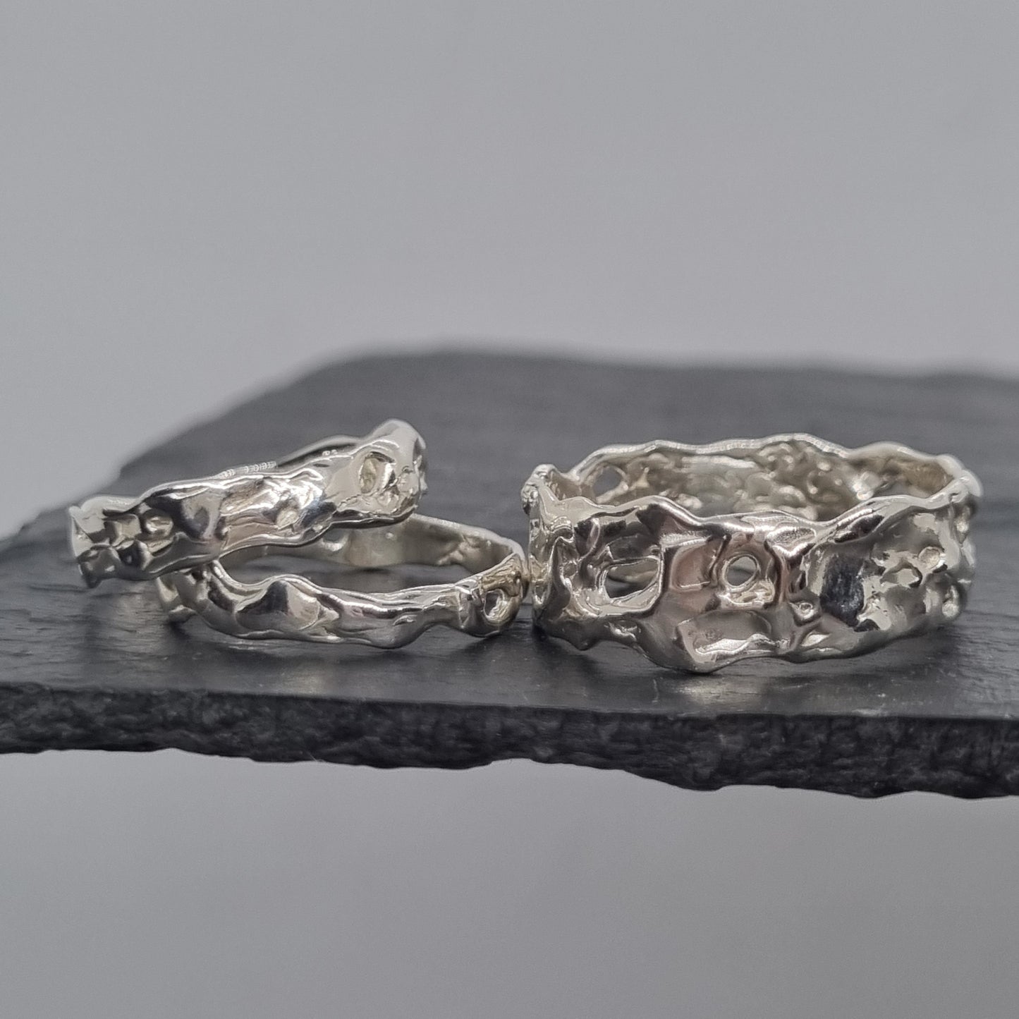 Wide Molten Ring