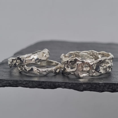Wide Molten Ring