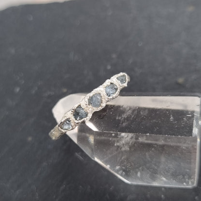 Santa Maria aquamarine silver ring handmade by Jo Cooper Jewellery