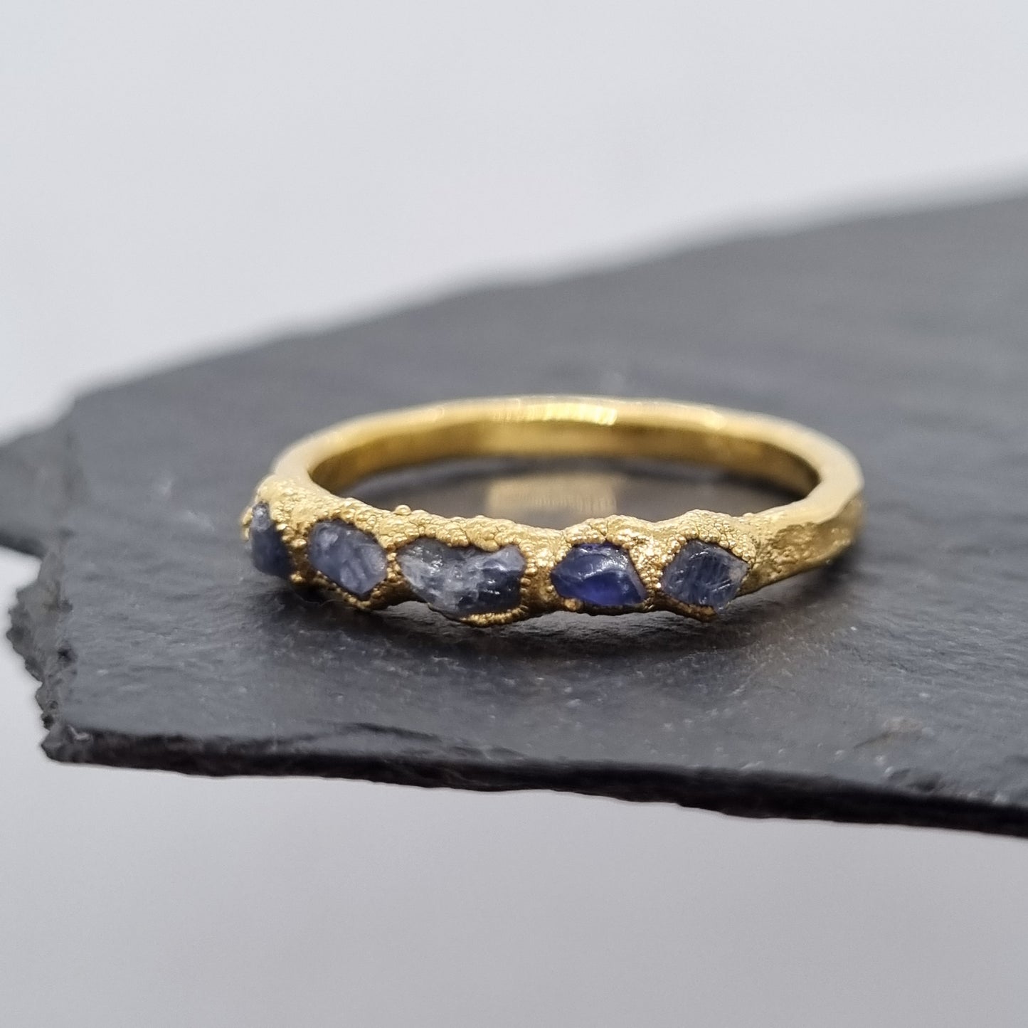 Multi Raw Sapphire Ring