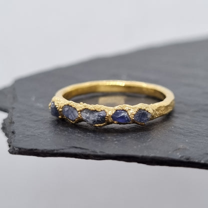 Multi Raw Sapphire Ring