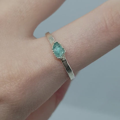 Raw Apatite Ring