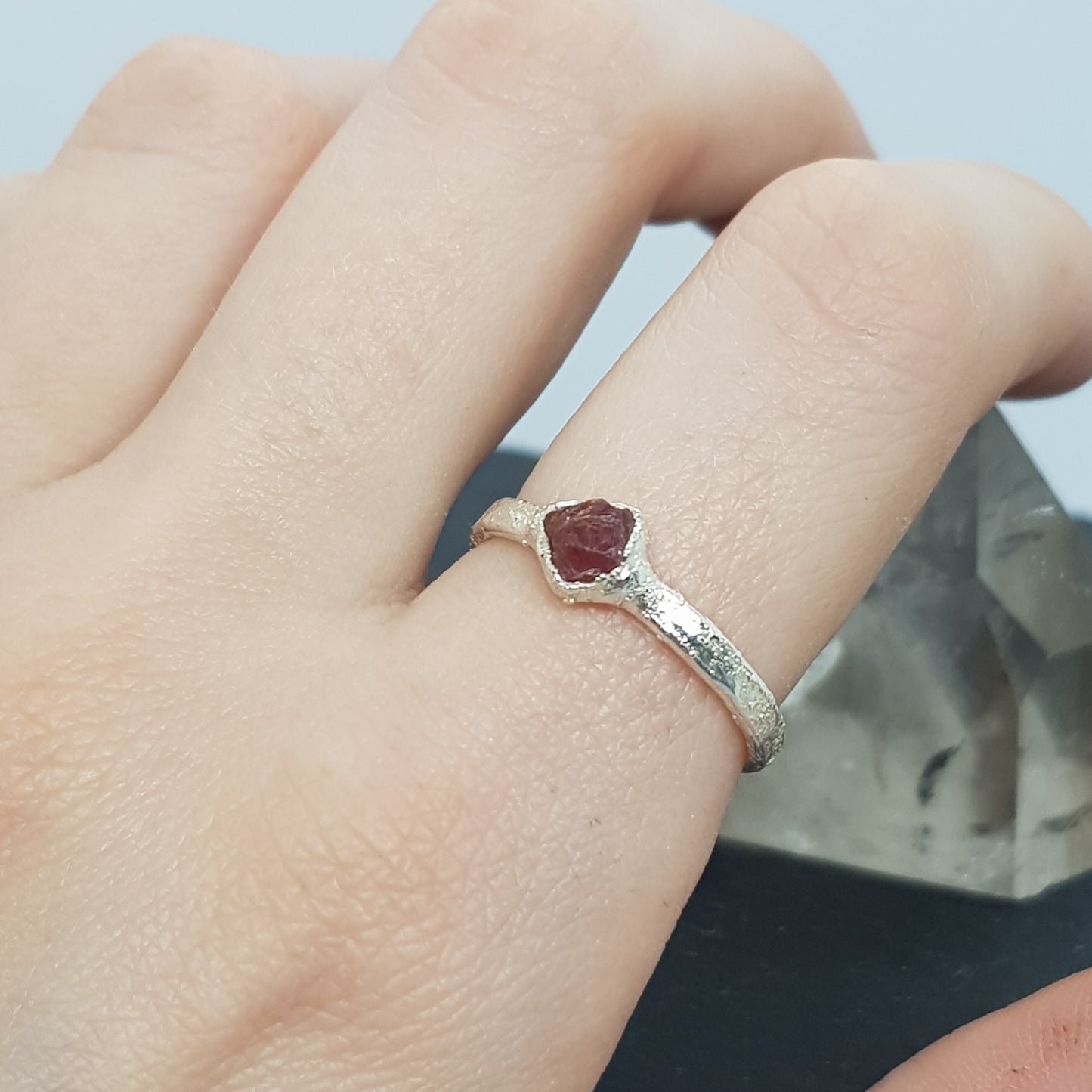 Raw Ruby Ring