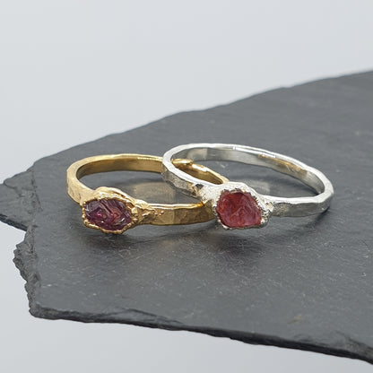 Raw Ruby Ring