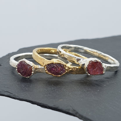 Raw Ruby Ring