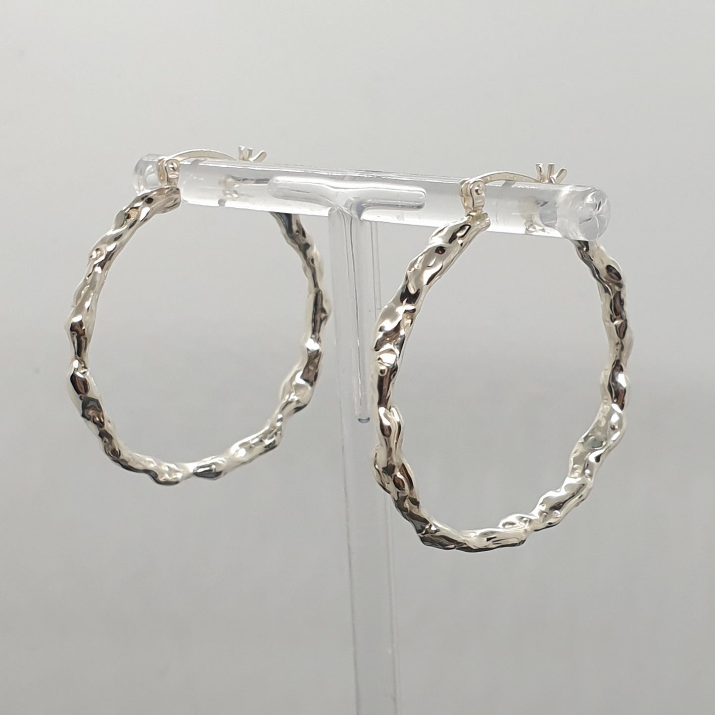 Molten Hoop Earrings Large