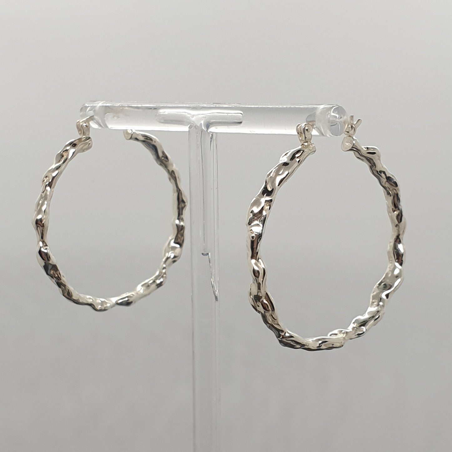 Molten Hoop Earrings Large