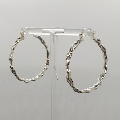 Molten Hoop Earrings Large