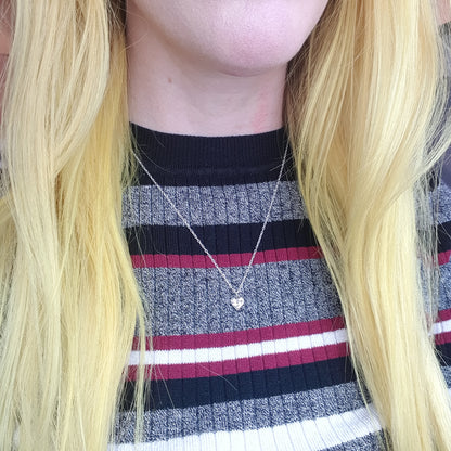 Tiny Heart Set Silver