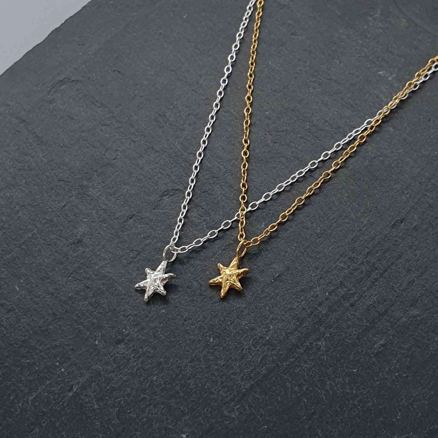 Tiny Molten Star Necklace