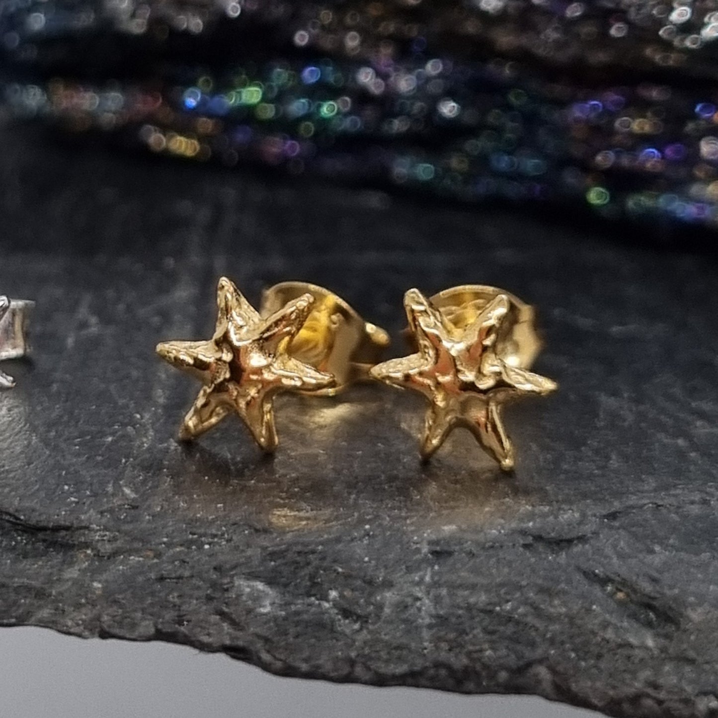 Tiny Star Set Gold Plated Silver