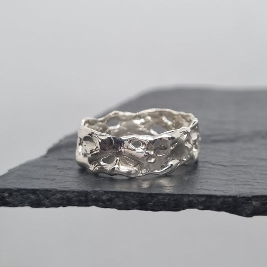 Wide Molten Ring