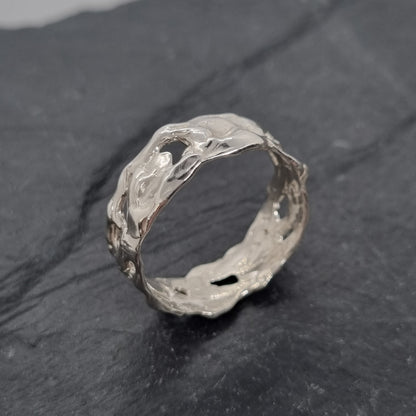 Wide Molten Ring
