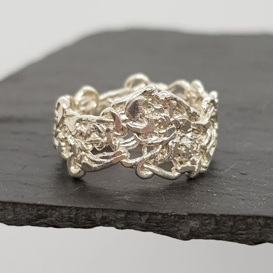 Entwined Silver Ring