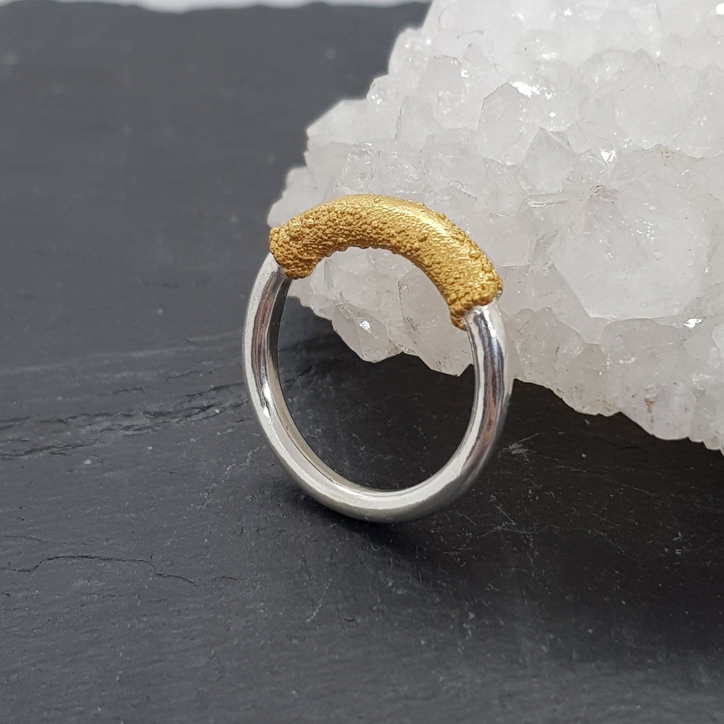 rustic chunky sterling silver ring