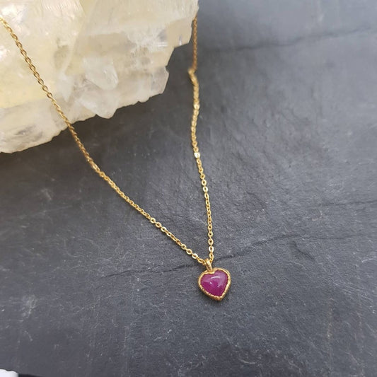 gold ruby necklace