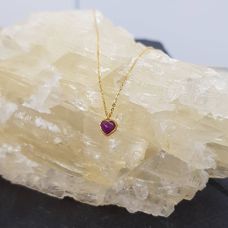 gold ruby necklace
